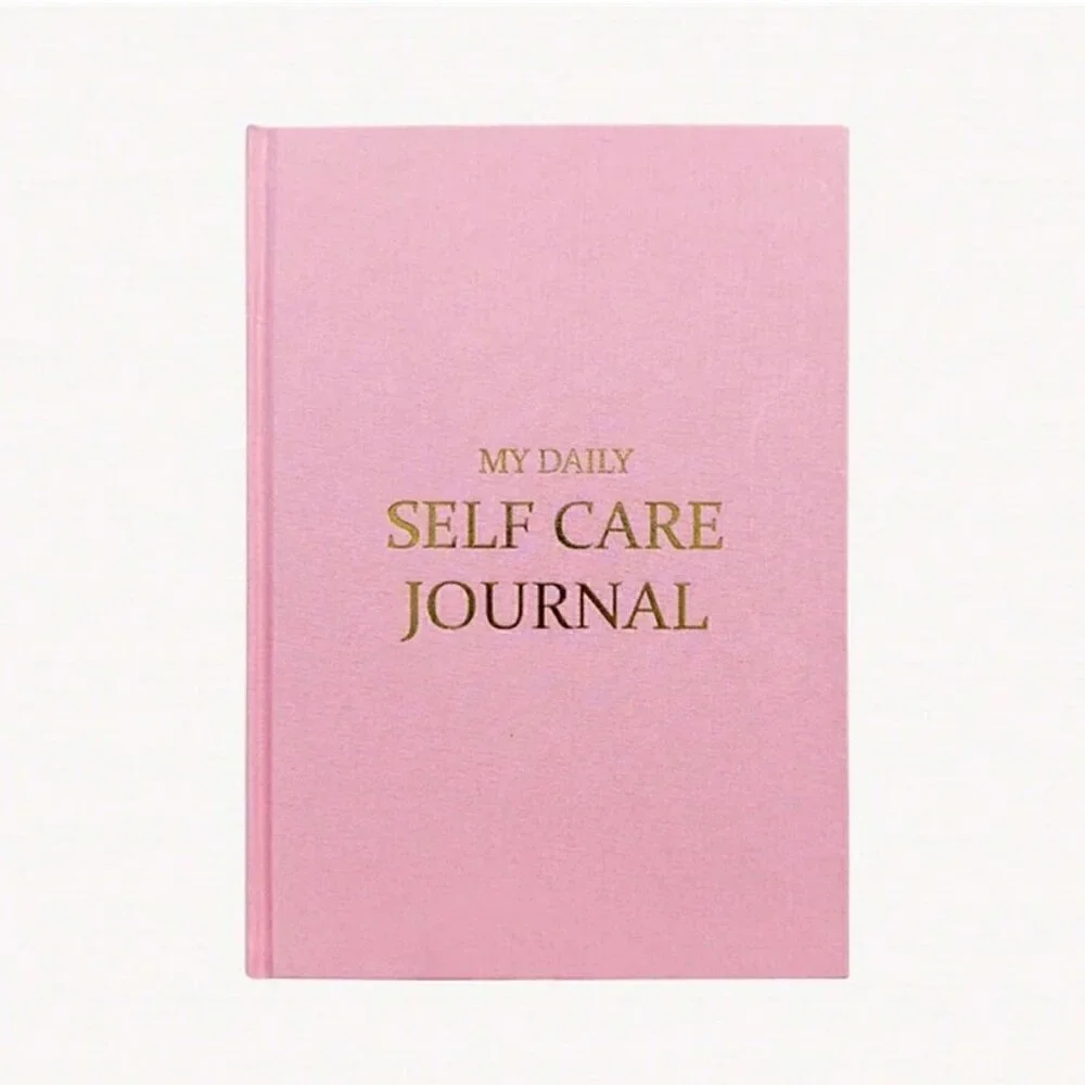 PINK Self Care Journal Aesthetic Wellness Stationery